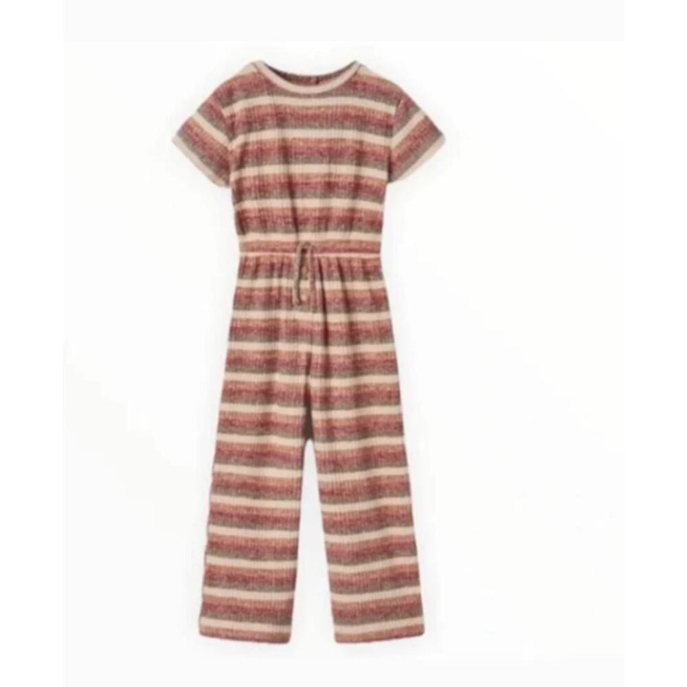 Zara Kids Soft Touch Rib Jumpsuit in STRIPED (10)